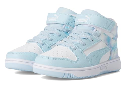 Image of PUMA Kids' Rebound Layup Mid Hook and Loop Sneakers