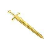 Honbay 1PCS Gold Sword-Shaped Letter Opener Knife Letter Opening Tool Zinc Alloy Envelope Slitter Metal Envelope Opener Sword Envelope Open Tool Mail Opener for School Home Office Mail Supplies