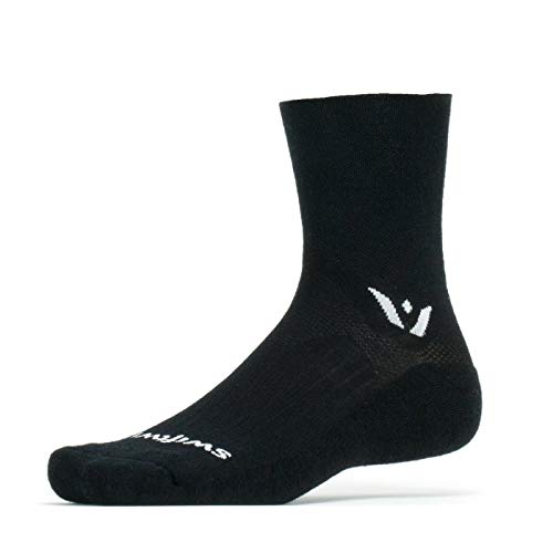Swiftwick Pursuit Four Socks, Black, Large