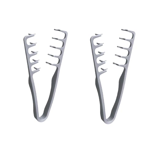 2 Piezas Peine Texturizador, Peine De Dientes Anchos, Peines Masculino Para Cabello Con Volumen Peines Para Cubrir Las Costuras, Accesorio De Estilizado Para Raíces Y Flequillo Para Hombres Y Mujeres