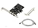 Produktbild KALEA-INFORMATIQUE PCIe FireWire 400 IEEE1394a 3-Port-Controller-Karte mit VIA6308 Chipsatz und ASM1083. High- und Low-Profile-Winkel, mit Ilink-Kabel.