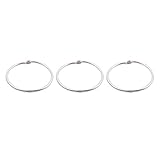 Material:Metal TOOGOO(R) 3 Piezas Metal de Libro Hojas Sueltas Archivador Bisagra Anilla Diametro Interior 5.1cm