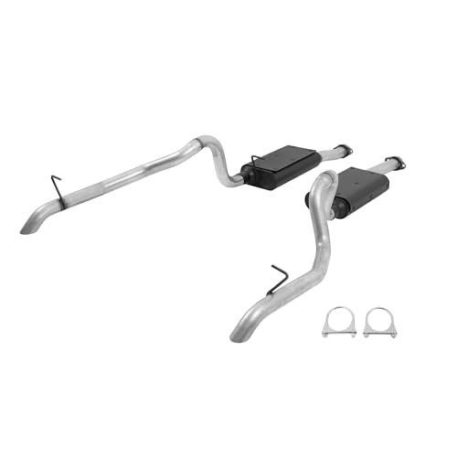 Image of Flowmaster 17106 Force II Cat-Back Exhaust Kit 2.5 Inch Aluminized Steel Compatible with 1987-1993 Ford Mustang GT 5.0L
