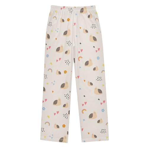 Boys' Pants Snail Animal Long Bottoms Jogger Pants Elastic Waist Trousers with Pockets S-XL