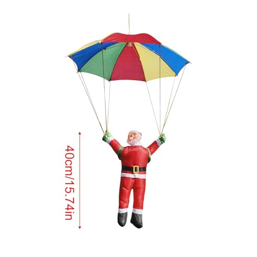 Pendentif Père Noël volant décoration de sapin avec parachute textile stable - 5