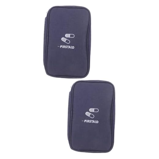 VILLCASE 2 Unidades Kit De Emergência Bolsa De Primeiros Socorros Grande Saco De Remédios Maleta Médica Vazia Viagem Tecido Oxford Saco De Cuidados Armazenar