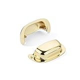 khtumeware 2 Pack 3'(76mm) Hole Center Retro Polished Gold Drawer Pulls Polished Brass Cabinet Bin Cup Pulls Bathroom Hardware Cabinet Handles Drawer Handles Knobs