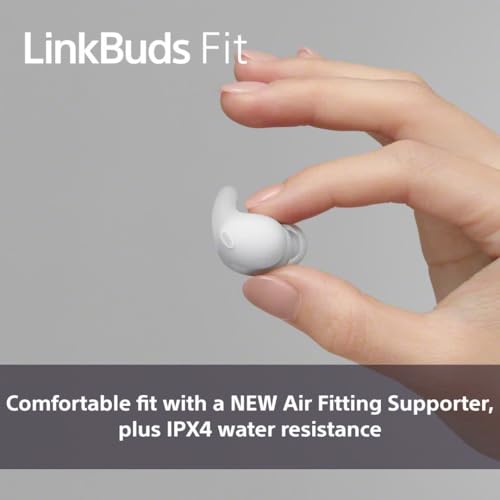 Image of Sony LinkBuds Fit: Truly Wireless Noise Cancelling Bluetooth Earbuds - All Day Comfort, IPX4, Hi-Res Audio, Ambient Sound Mode, 21Hrs Battery, Multipoint, iOS & Android - Violet