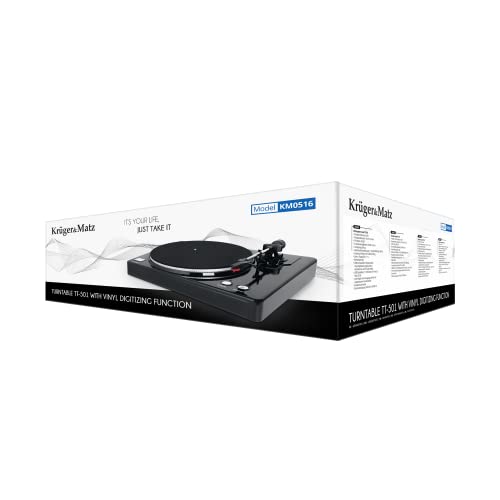 Krüger&Matz TT-501 Belt-Drive Audio Turntable Noir - Les Beatles, Paul McCartney, John Lennon, RIngo Starr, George Harrison Krüger&Matz TT-501 Belt-Drive Audio Turntable Noir – Image 5