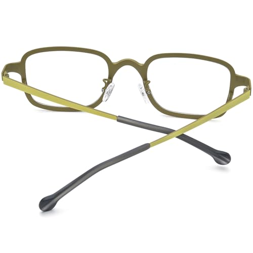 Image of FONEX Colorful Pure Titanium Glasses Frame Women Retro Round Eyeglasses