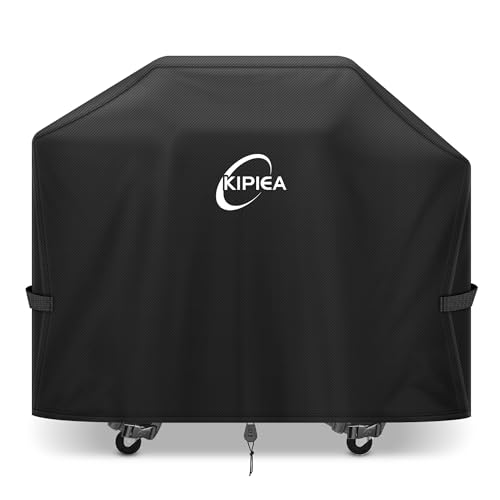 Image of Kipiea 600D Pellet Grill Cover for Camp Chef Woodwind 24, Woodwind Pro 24, Waterproof BBQ Smoker Cover, UV Resistant, No Tear, No Fading