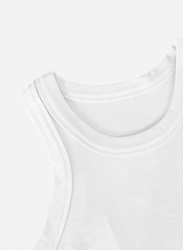 LOLONG Womens Crop Sleeveless Racerback Tank Tops Rib-Knit Casual Basic Shirts2