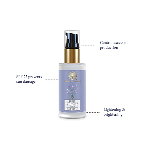 Forest Essentials Light Day Lotion Lavender & Neroli With SPF 25 For Oily Skin | Ayurvedic Daily Hydrating Moisturiser - Image 3