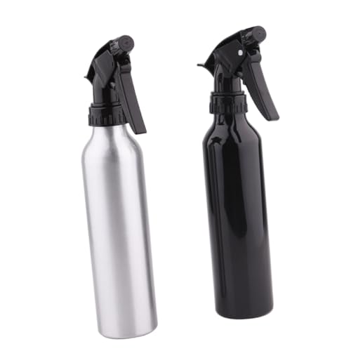 Vaguelly Botella De Spray De Aluminio Verde De Contenedor De Almacenamiento Profesional Para Pigmentos y Cosméticos Accesorios De Spray Para Viajes y Uso Diaria Plata
