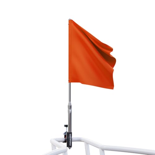 Orange Boat Flag with Replacement Flag Durable Boating Safety Flag for Swimmers