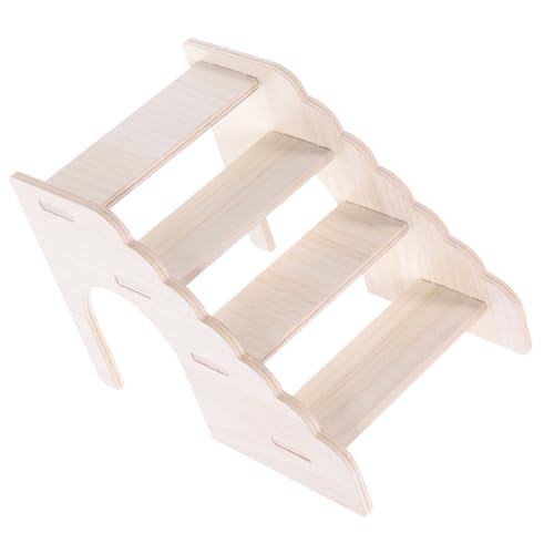 HANABASS Wooden Climbing Ladder for Hamsters Gerbils and for Cage Landscaping Pet Fun for Play and Exercise