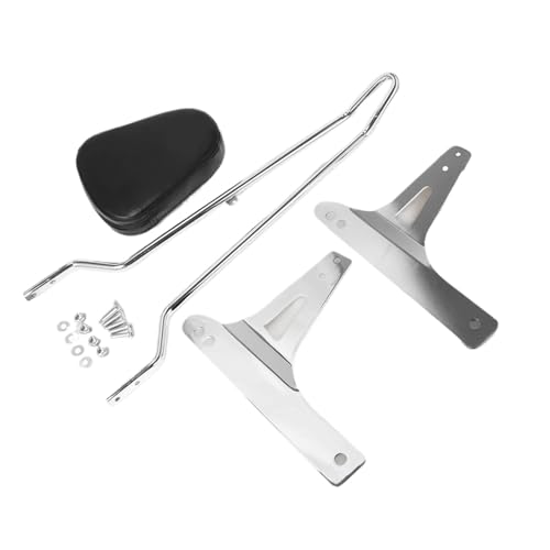 Sissy Bar Moto pour Dyna 2006-2017 : Dossier Passager Arrière Amovible avec Coussin Noir