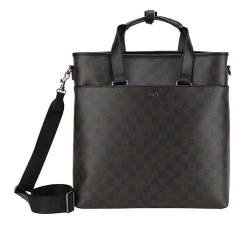 JOOP! bolsa de ordenador portátil premium en marrón oscuro con exclusivo diseño Cortina