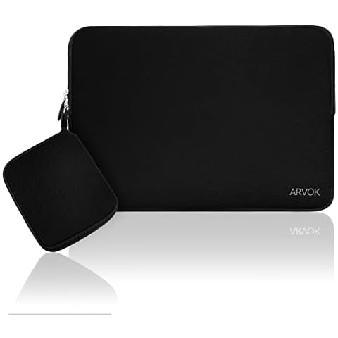 ARVOK 15 15.6 16 inch Laptop Sleeve Case with Extra Bag for MacBook Pro 16 2021 Water Resistant Canvas Fabric Notebook Computer Chromebook Pouch Cover for HP/Dell/Lenovo/Asus/Acer/Samsung Cover