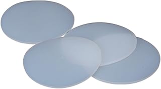 1pc Nature White Solid Round Silicone VMQ Rubber Sheet Seal Gaskets Pad Dia 75-150mm Thick 0.5-8mm (Color : 95mm (1Pc)_3mm)