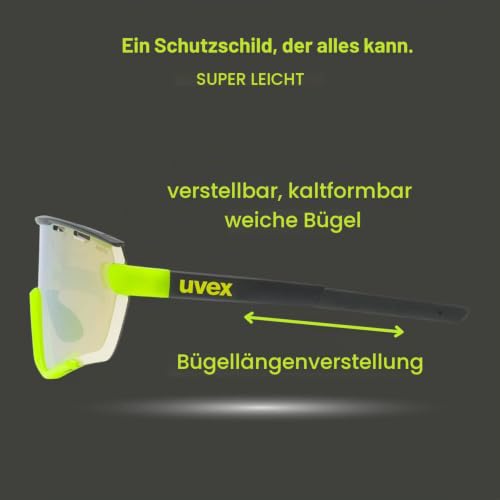 Uvex sportstyle 236 Set Sportbrille, black yellow matt/yellow, one size – Ansicht 5