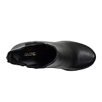 Soda Top Shoes Jaber Ankle Boot w/Lug Sole Elastic Gore and Chunky Heel - Image 5