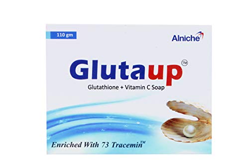 Image of Alniche Gluta Up Soap (Glutathione + Vitamin E + Aloe Vera) 110 gram, White