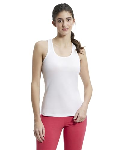 Jockey 1467 Women's Super Combed Cotton Rib Fabric Slim Fit Solid