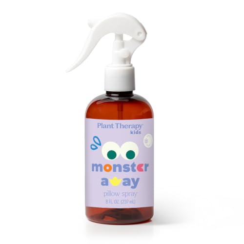Plant Therapy Kids All Natural Monster Away Pillow and Linen Spray, Powered by Essential Oils, Aromatherapy Spray, 8 oz