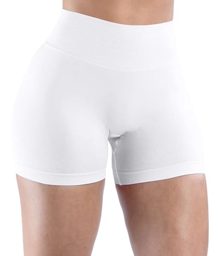 Unthewe Womens Workout Seamless Scrunch Butt Lifting Shorts High Waisted Tummy Control Gym Yoga Shorts2