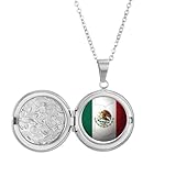 メキシコ国旗サッカーワールドカップ フォトネックレスはペンダントアクセサリーを開くことができます