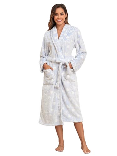 Peignoir chaud en peluche léger pour éviter le froid du bain