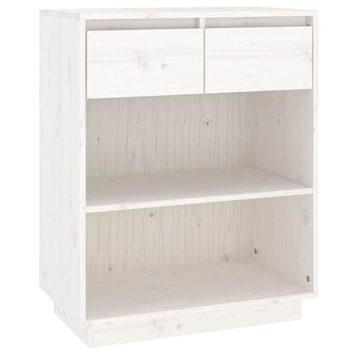 Consola para pasillo de madera de pino sólida con armario y mesa de entrada estrecha de 60cm 4