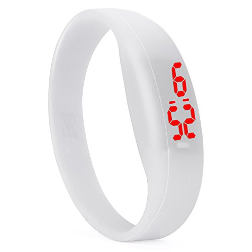 Dorical Moda digital LED reloj deportivo unisex banda de silicona relojes de pulsera hombres mujeres Reloj neutral Reloj deportivo Reloj neutral LED Cover