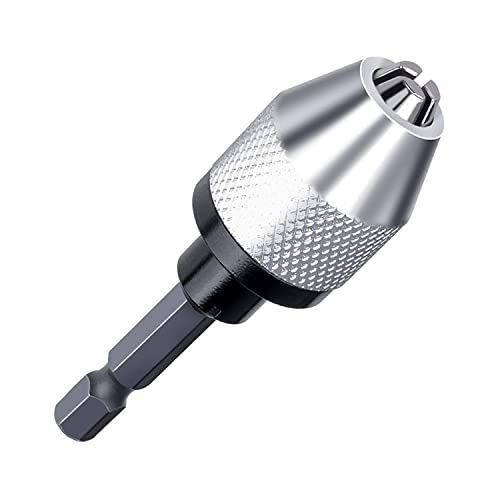 e-INFINITY CNIM Hot Silver Black 6mm Keyless Drill Bit Chuck Quick Change Adapter Converter Hex Shank 1/4" inch Mini Drill Chuck (B07YKT9MWK) Amazon Price History, Amazon Price Tracker