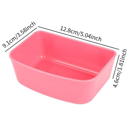 FewNvWa 3 Teile Fressnäpfe für Katzen und Hunde in der Transportbox, Rosa