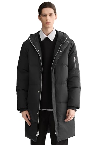 Orolay Herren Daunenjacke Warmer Wintermantel Mittellang Freizeit Hooded...