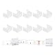 AzureRay Befestigungsklemmen für LED Streifen, 50er Set LED Neon Montageclips, Halter für 8-10mm Streifen, Silikon Clips für Neon Flexbeleuchtung, Stabil & Wiederverwendbar