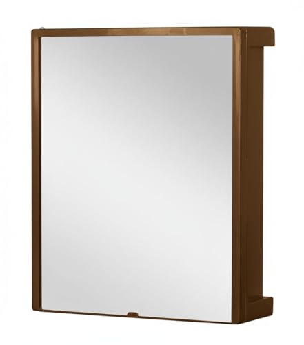 Image of BRANCO New Rich Look Bathroom Organizer Cabinet | Mirror with Shelf | 4 Shelves Storage Organizer | Wall Mounted Cabinet | for Home /Kitchen /Toilet (BRC-931) (Champagne Gold)