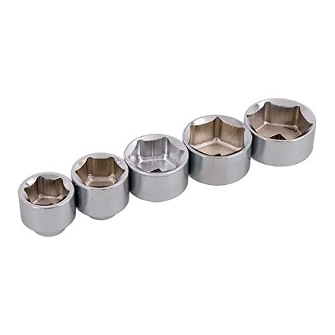 Mekanik 5pc 3/8 Inch Drive Oil Filter Socket Set Cover