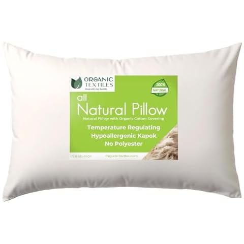 ORGANIC TEXTILES Natural Kapok Pillow Cover