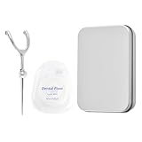 LOGJAM 1 Set Reusable Dental Floss Holder with Replaceable Picks and Storage Box, Portable Flossing Handle Tool Oral Care Kit