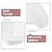 HOMSFOU 2 Pcs Universal Sun Rain Shade Camera Covers Shield Camera Protective Covers for Outdoor Security Cameras White