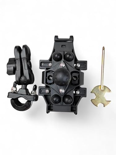 Image of Heavy Duty Bike Mobile Holder | 360 Rotation | Anti-Vibration | Universal Phone Mount for Motorcycle & Scooter | Handlebar Mobile Stand