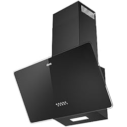 Campanas Extractoras Baratas CIARRA CAB6750 Campana Extractora Cocina 60cm Clase A 350 m³/h 3 Velocidades Recirculación Interna Filtro Carbono Negro