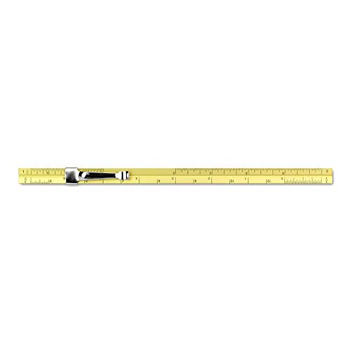 Image of Alumicolor Aluminum Architect Pocket Scale with Clip, 6IN, Gold (Pack of 2)