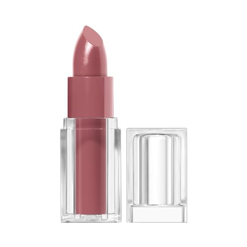 CoverGirl Clean Lip Color, Romance Mauve, Satin Finish, Squalane, Avocado & Aloe, Carmine-Free, Non-Drying, 0.12oz