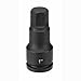 SOC 27MM 3/4D IMP HEX MALE BLK