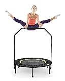 ANCHEER Foldable 40' Mini Trampoline Rebounder, Max Load 300lbs Rebounder Trampoline Exercise Fitness Trampoline for Adults Kids Indoor/Garden/Workout Cardio