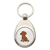 Affascinante Labrador retriever marrón Un regalo per gli amanti dei design particolari: un regalo fantasioso ed elegante, un compagno duraturo per ogni chiave dell'auto.